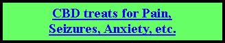 Text Box: CBD treats for Pain,Seizures, Anxiety, etc.